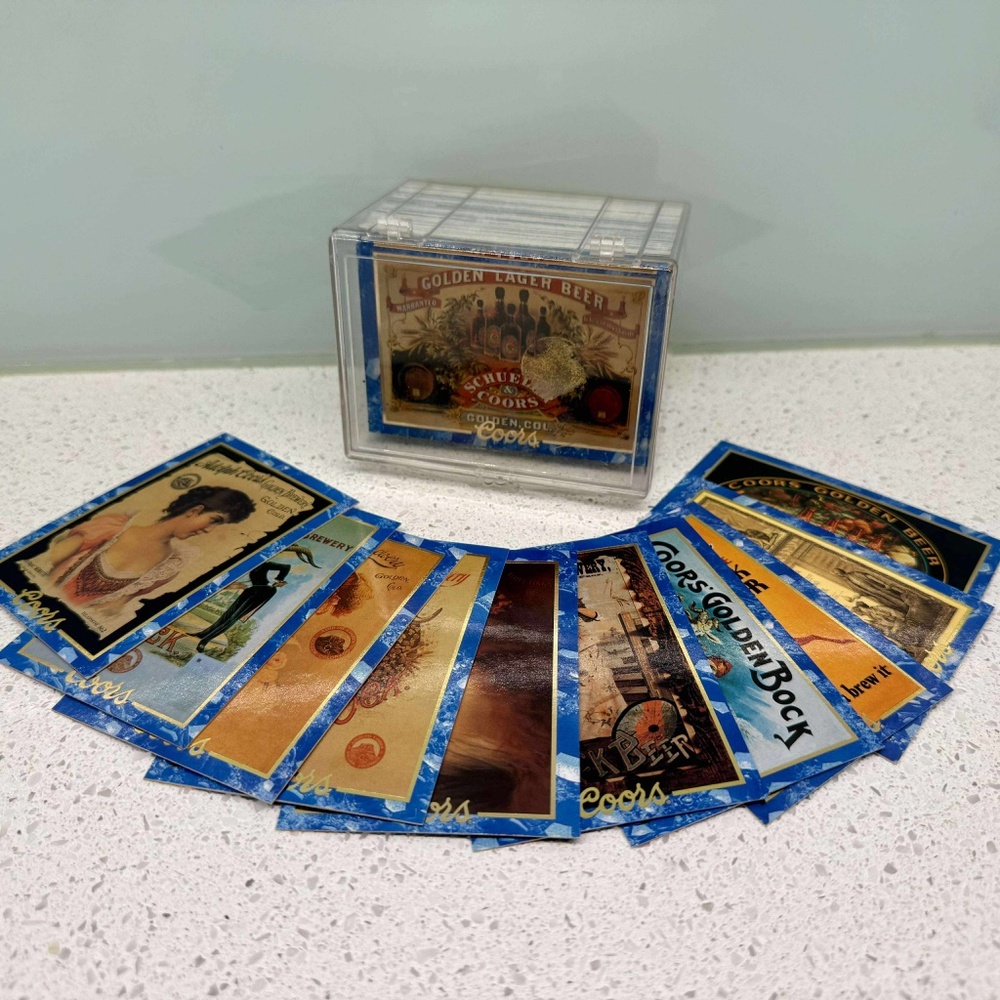 COORS BEER BREWING COMPANY (1995) COMPLETE 100 TRADING CARD SET